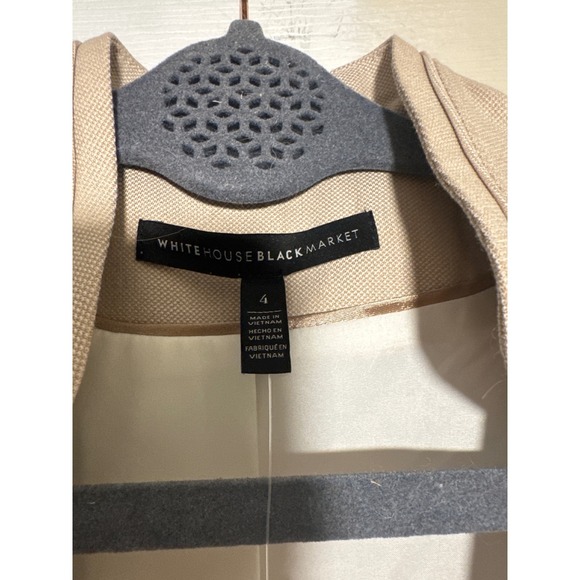 White House Black Market Toasted Sesame Vita Suit Jacket Blazer Size 4 NWT - Picture 5 of 5
